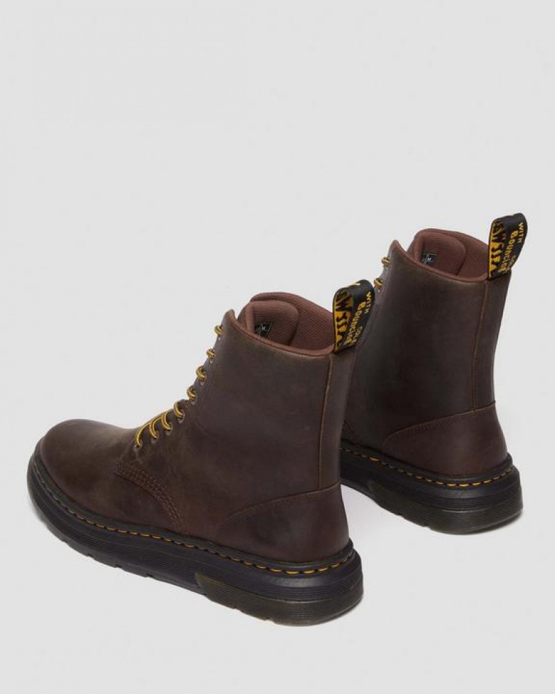 Dr Martens Crewson Crazy Horse Læder Everyday Støvler Dame Mørkebrune | Danmark_Dr57505