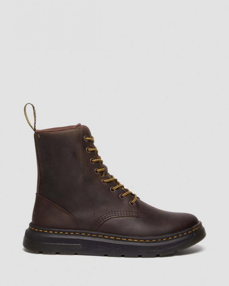 Dr Martens Crewson Crazy Horse Læder Everyday Støvler Dame Mørkebrune | Danmark_Dr57505