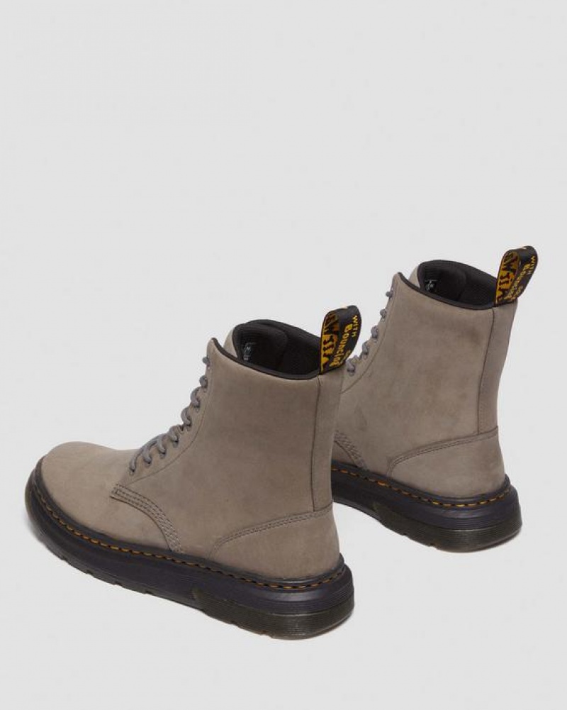 Dr Martens Crewson Nubuck Læder Everyday Støvler Dame Grå | Danmark_Dr46522