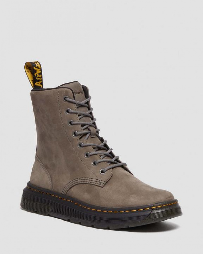 Dr Martens Crewson Nubuck Læder Everyday Støvler Dame Grå | Danmark_Dr46522