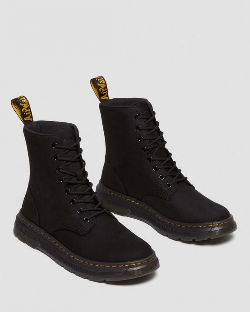 Dr Martens Crewson Nubuck Læder Everyday Støvler Herre Sort | Danmark_Dr87129