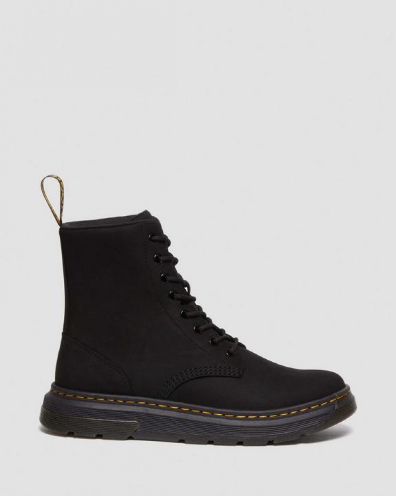 Dr Martens Crewson Nubuck Læder Everyday Støvler Herre Sort | Danmark_Dr87129