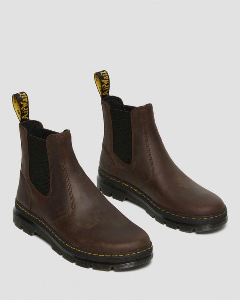 Dr Martens Embury Crazy Horse Læder Casual Støvler Dame Brune | Danmark_Dr79688