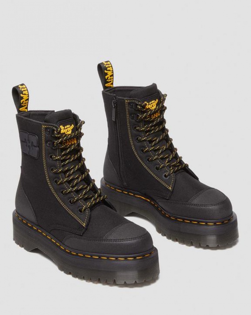 Dr Martens Jadon Boot Ganni Extra Tough Platforms  Støvler Dame Sort | Danmark_Dr70765