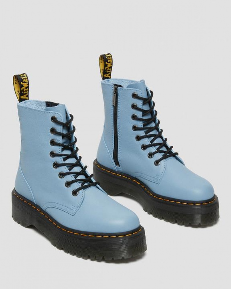 Dr Martens Jadon III Boot Pisa Læder Platform Sko Herre Blå | Danmark_Dr53861