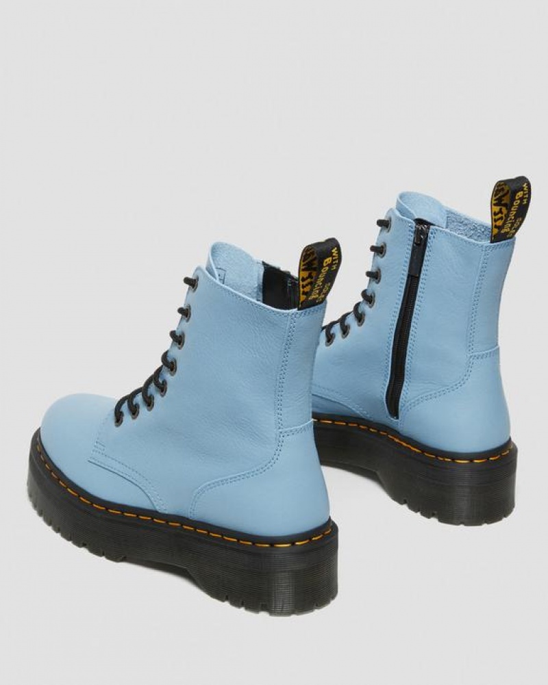 Dr Martens Jadon III Boot Pisa Læder Platform Sko Herre Blå | Danmark_Dr53861