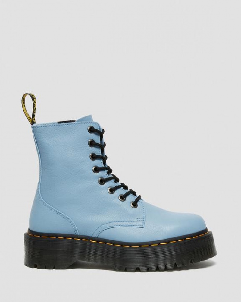 Dr Martens Jadon III Boot Pisa Læder Platform Sko Herre Blå | Danmark_Dr53861