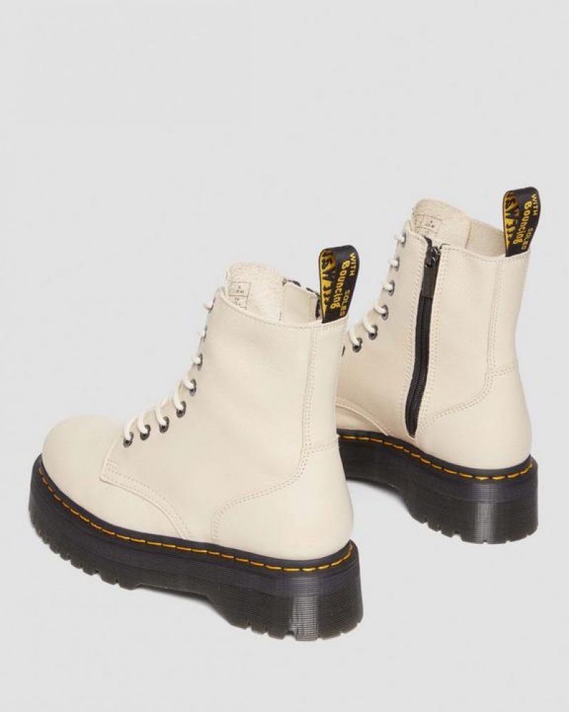 Dr Martens Jadon III Boot Pisa Læder Platform Sko Herre Beige | Danmark_Dr18585