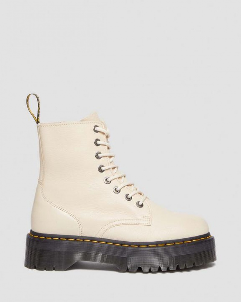 Dr Martens Jadon III Boot Pisa Læder Platform Sko Herre Beige | Danmark_Dr18585