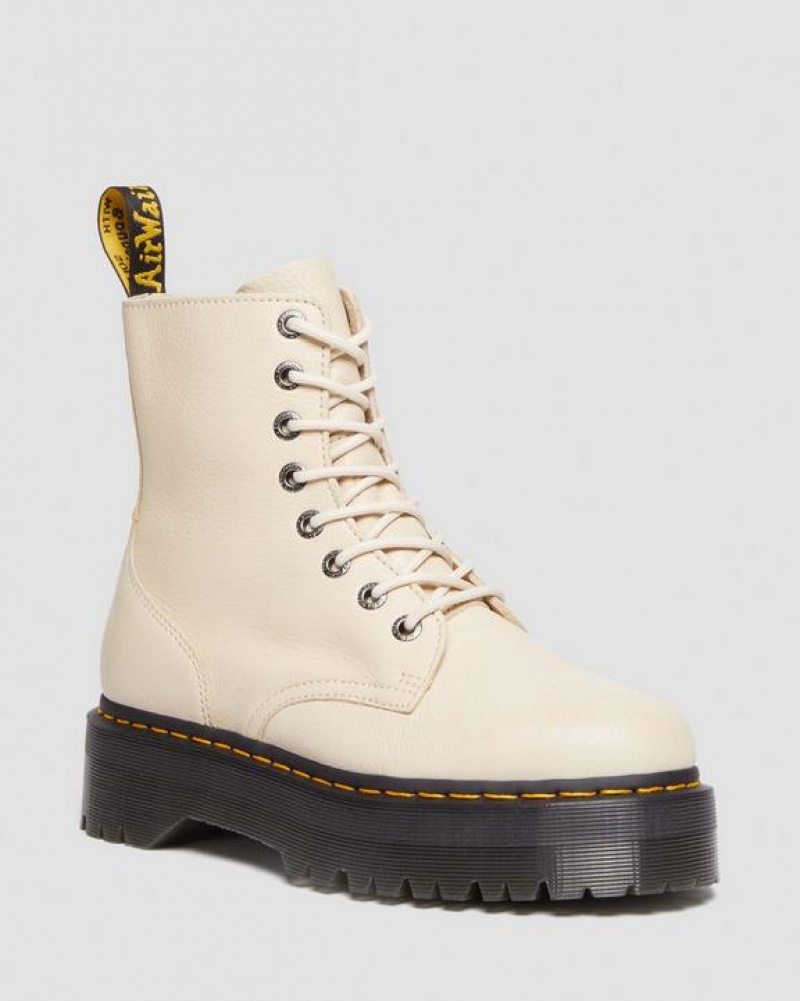 Dr Martens Jadon III Boot Pisa Læder Platform Sko Herre Beige | Danmark_Dr18585