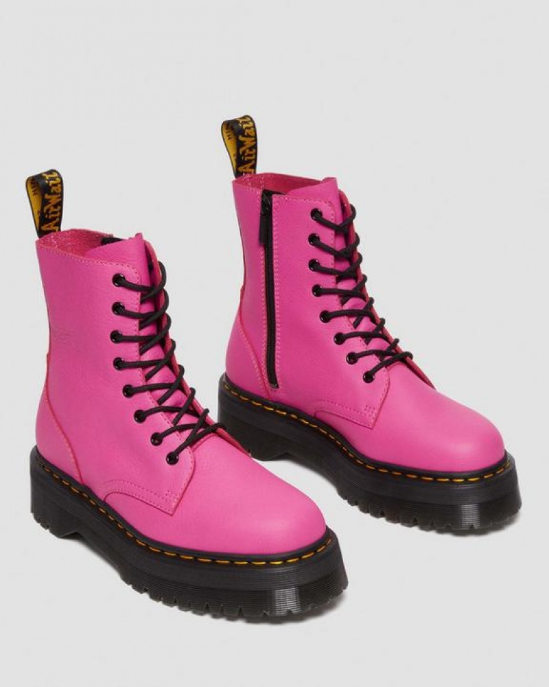 Dr Martens Jadon III Boot Pisa Læder Platform Sko Herre Lyserød | Danmark_Dr10215