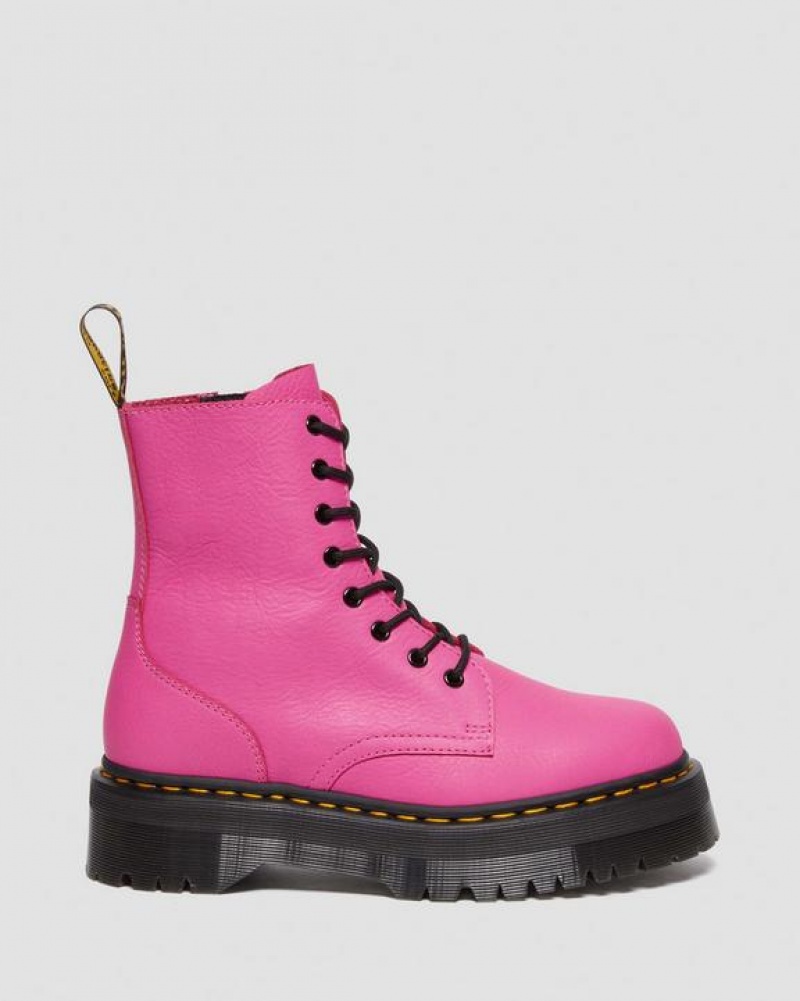 Dr Martens Jadon III Boot Pisa Læder Platform Sko Herre Lyserød | Danmark_Dr10215