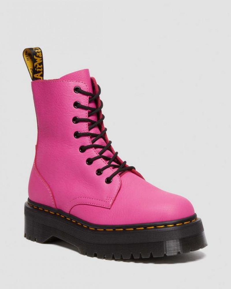 Dr Martens Jadon III Boot Pisa Læder Platform Sko Herre Lyserød | Danmark_Dr10215