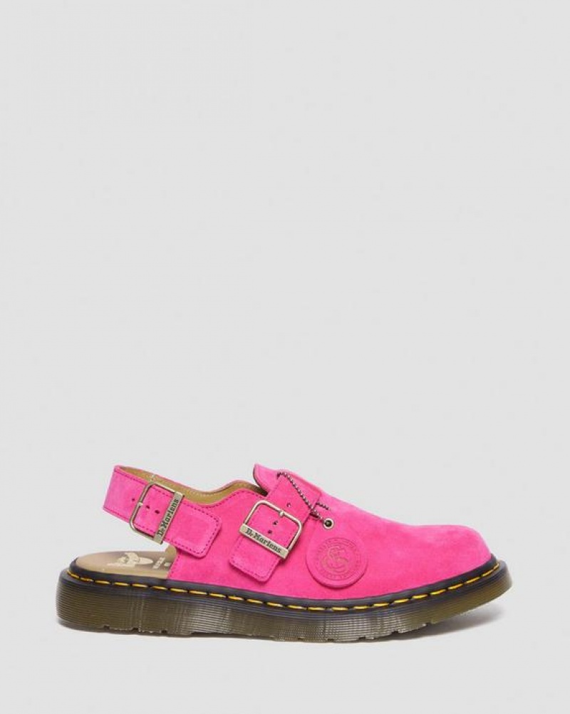 Dr Martens Jorge Made in England Ruskind Slingback Sandaler Dame Lyserød | Danmark_Dr38989