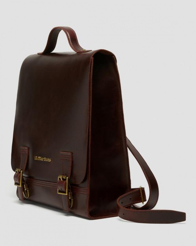 Dr Martens Læder Box Backpack Tasker Accessories Brune | Danmark_Dr31538