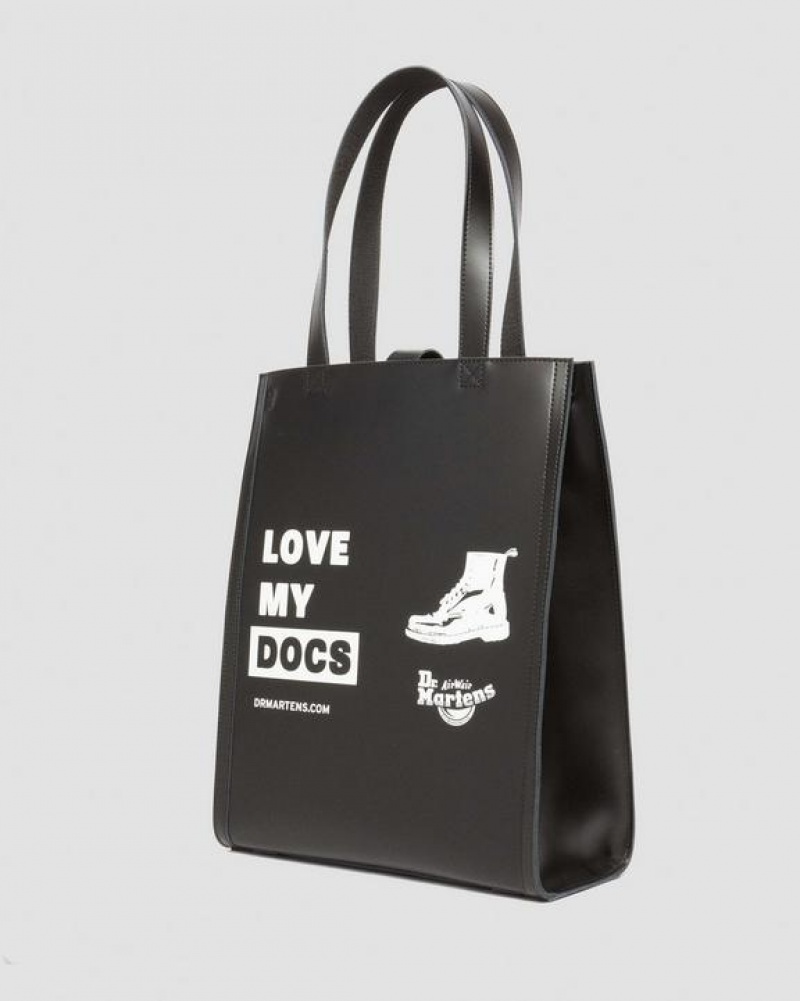 Dr Martens Love My Docs Læder Tote Tasker Accessories Sort | Danmark_Dr66416