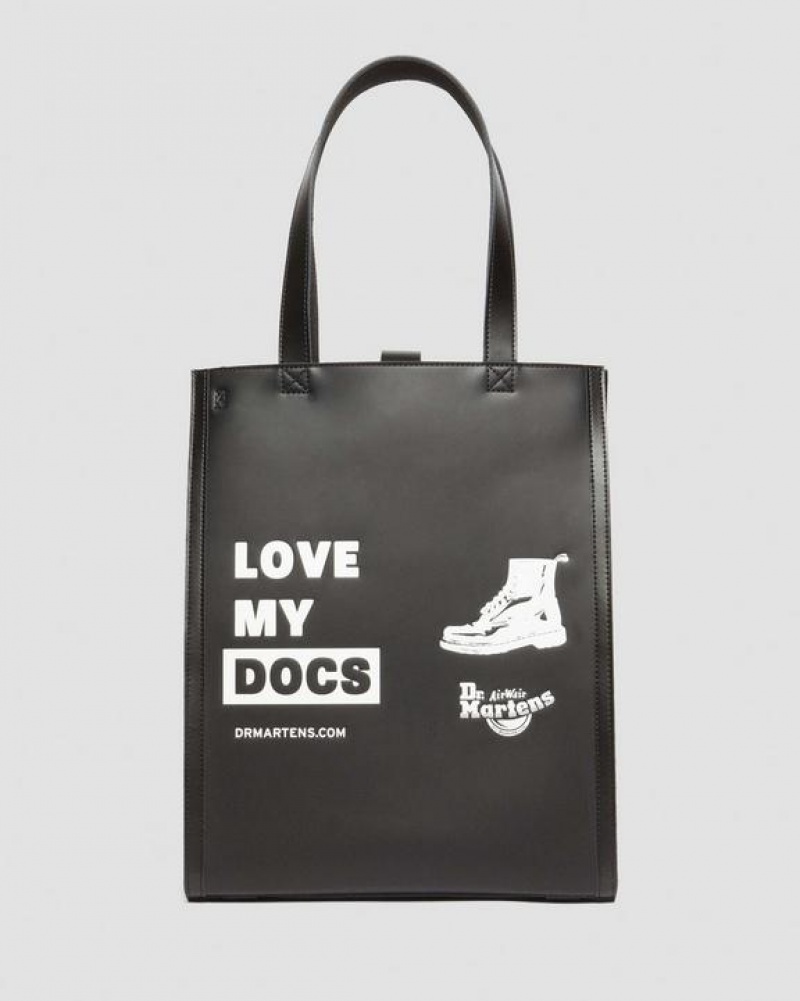 Dr Martens Love My Docs Læder Tote Tasker Accessories Sort | Danmark_Dr66416