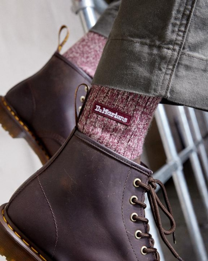 Dr Martens Merino Organic Bomulds Blend Size,S/M,M/L~US WOMEN,5 - 10,11 - 16~US MEN,4 - 9,10 - 15~UK,3 - Accessories Bordeaux | Danmark_Dr27357