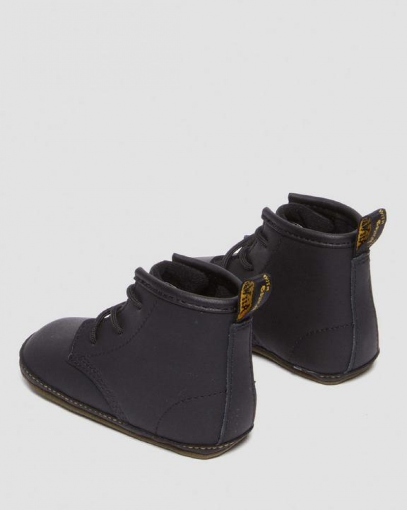 Dr Martens Newborn 1460 Auburn Læder Booties Støvler Børn Sort | Danmark_Dr40920