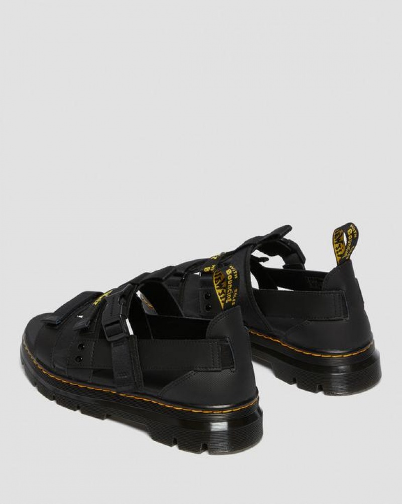 Dr Martens Pearson Webbing Sandaler Dame Sort | Danmark_Dr59853