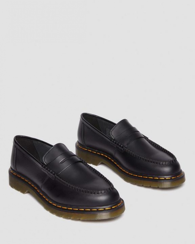 Dr Martens Penton Smooth Læder Loafers Sko Dame Sort | Danmark_Dr61197