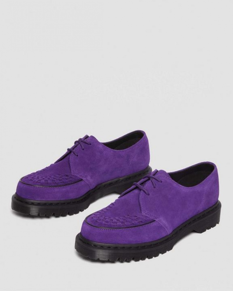 Dr Martens Ramsey Supreme Ruskind Creepers Sko Dame Lilla | Danmark_Dr41824