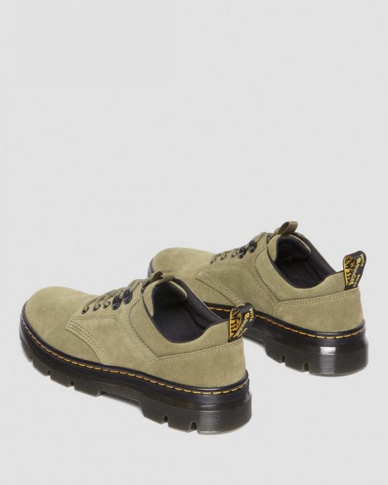 Dr Martens Reeder Ruskind Utility Sko Dame Olivengrøn | Danmark_Dr45020