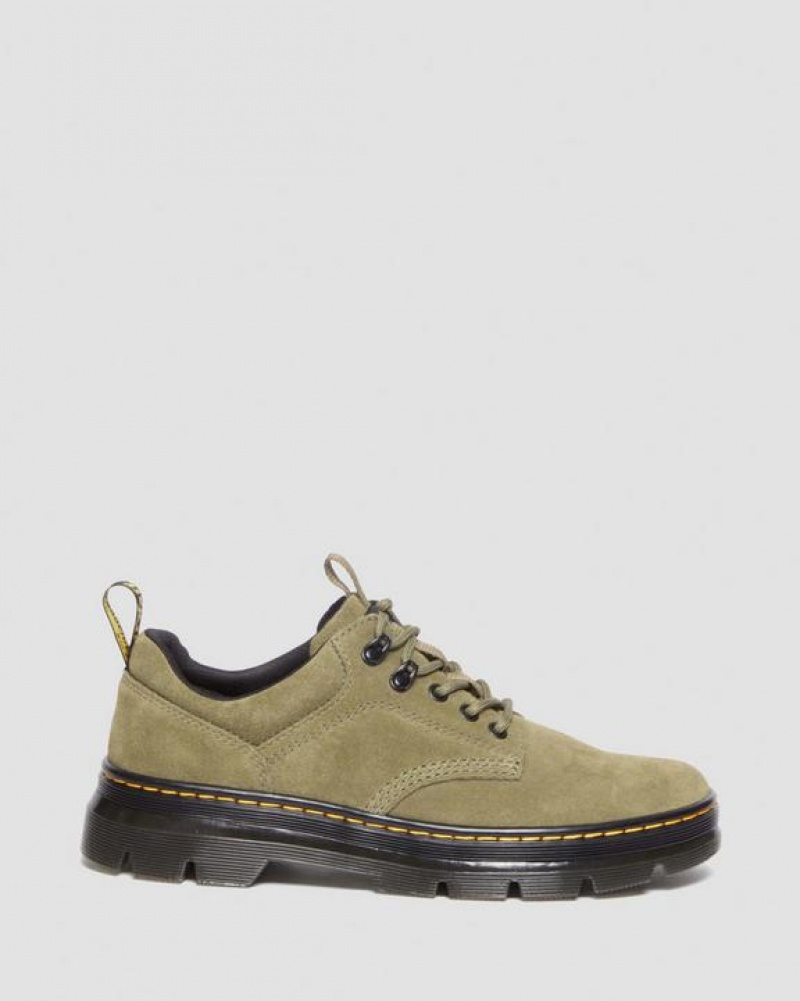 Dr Martens Reeder Ruskind Utility Sko Dame Olivengrøn | Danmark_Dr45020