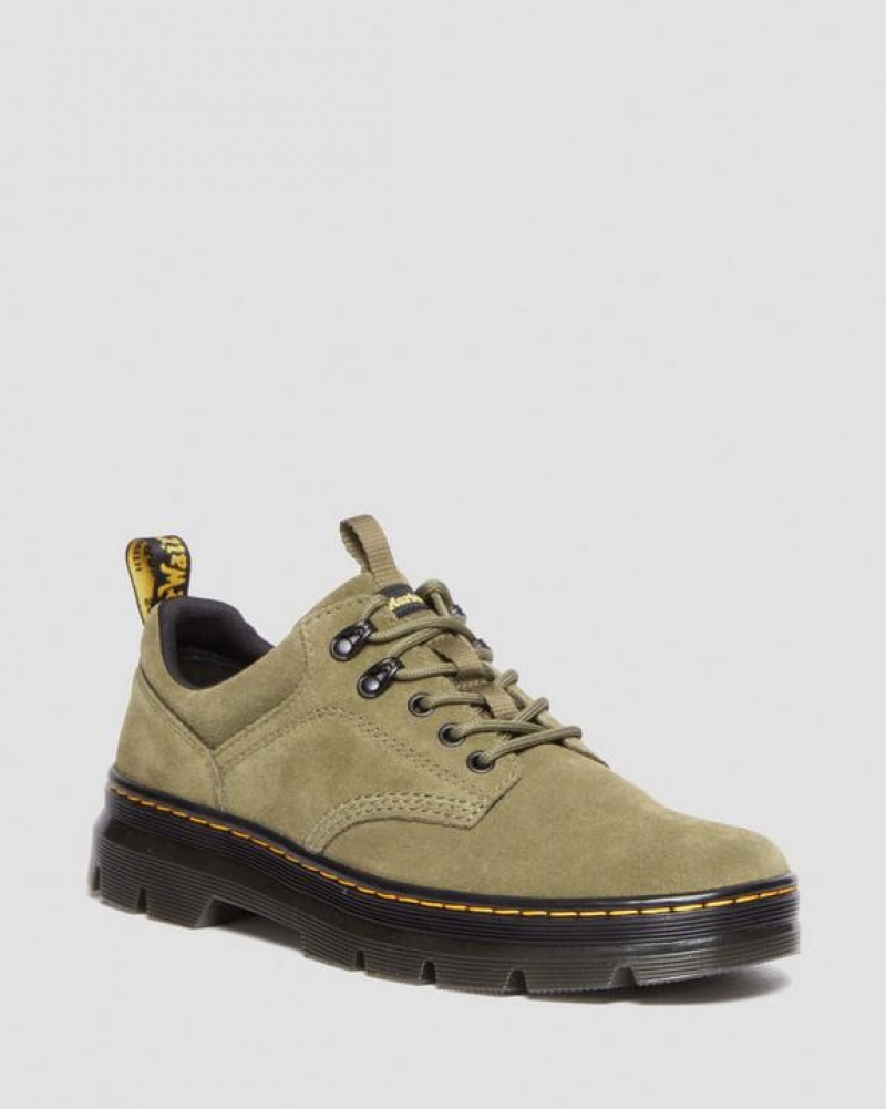 Dr Martens Reeder Ruskind Utility Sko Dame Olivengrøn | Danmark_Dr45020