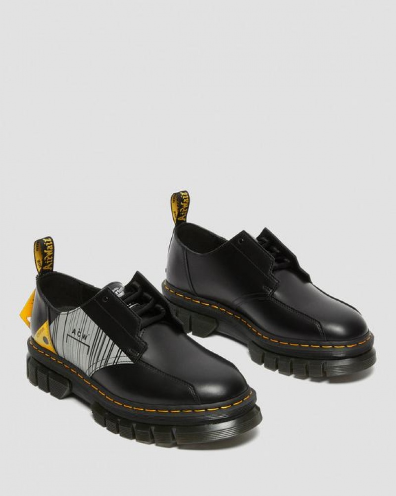 Dr Martens Rikard A-Cold-Wall* Læder Platform Sko Herre Sort | Danmark_Dr36025