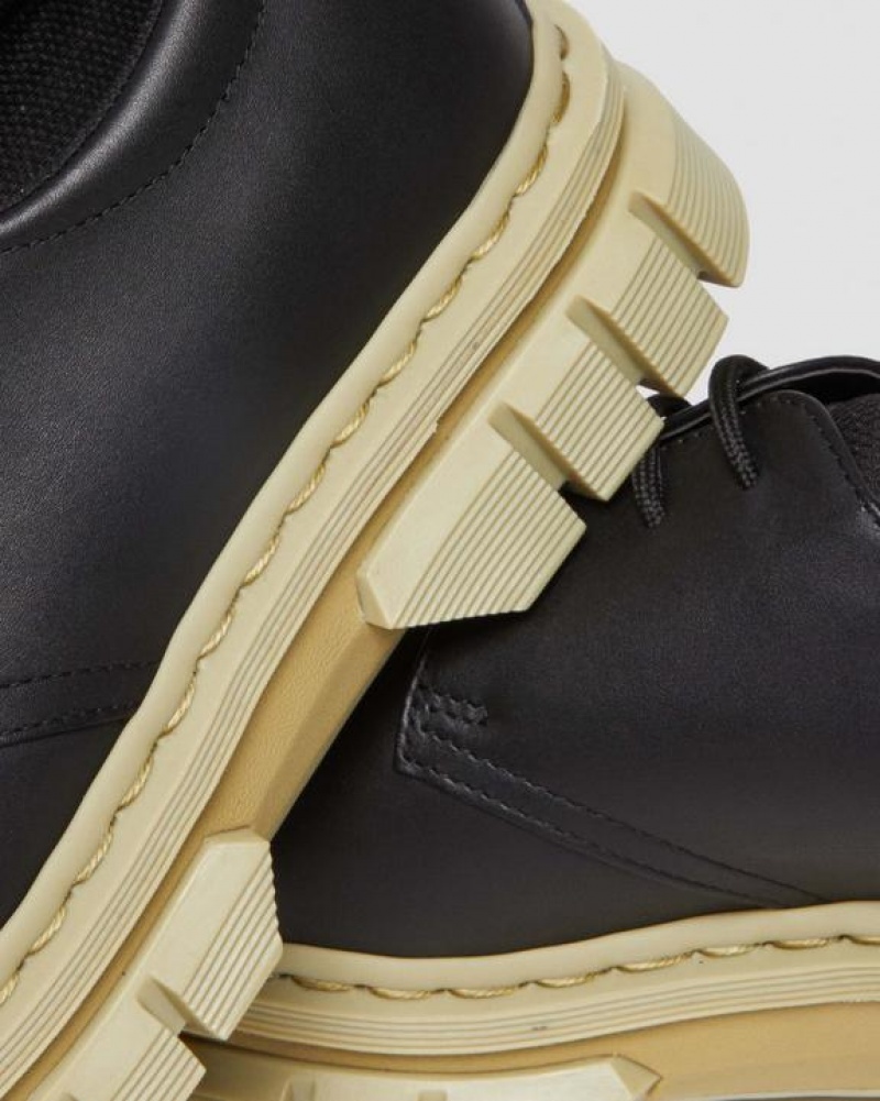 Dr Martens Rikard Contrast Sole Læder Sko Herre Sort | Danmark_Dr41267