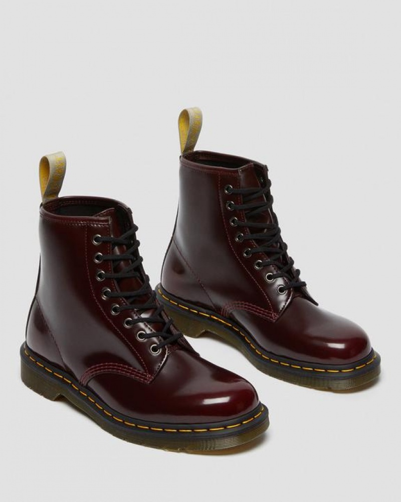 Dr Martens Veganske 1460 Blonder Up Støvler Dame Lyserød Rød | Danmark_Dr62173