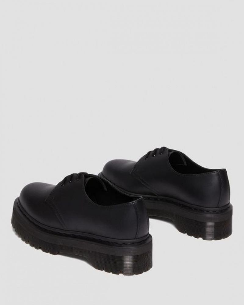 Dr Martens Veganske 1461 Mono Felix Platform Sko Dame Sort | Danmark_Dr63399