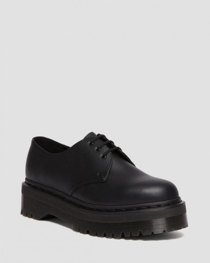 Dr Martens Veganske 1461 Mono Felix Platform Sko Dame Sort | Danmark_Dr15616