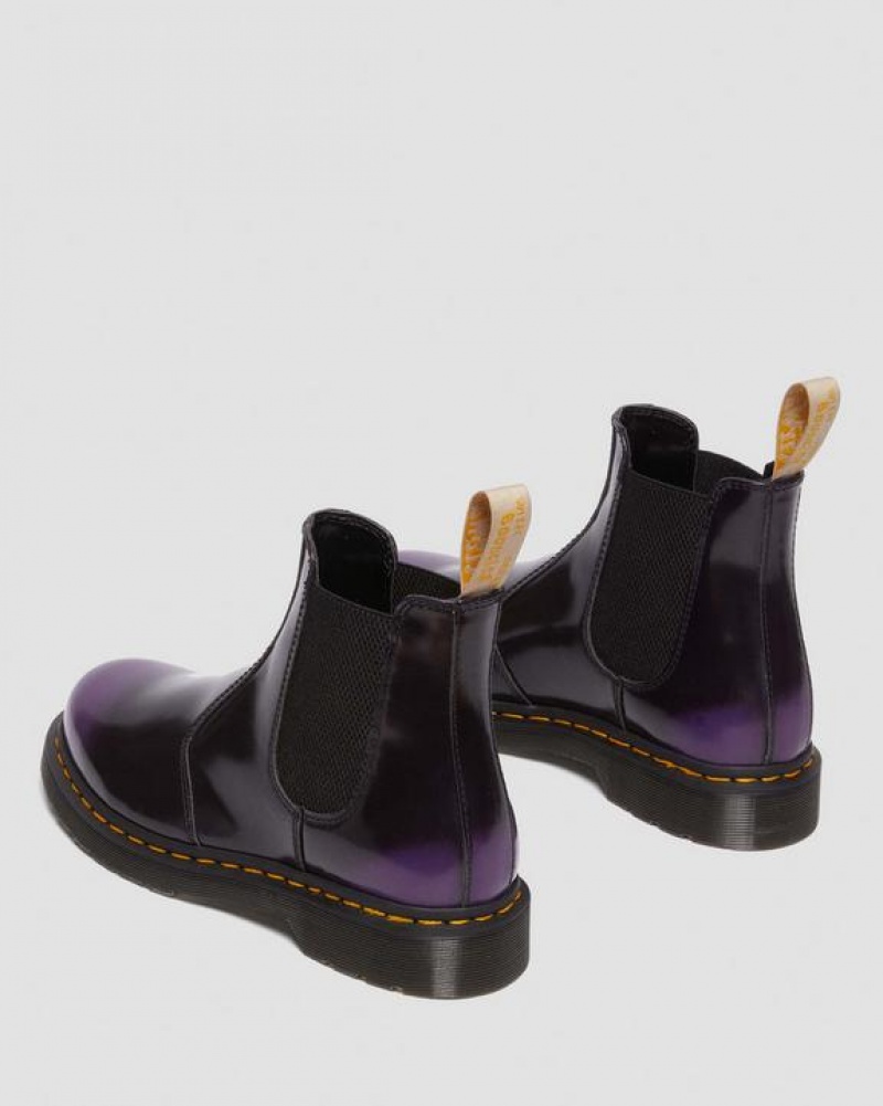 Dr Martens Veganske 2976 Chelsea Støvler Dame Sort Lilla | Danmark_Dr48166