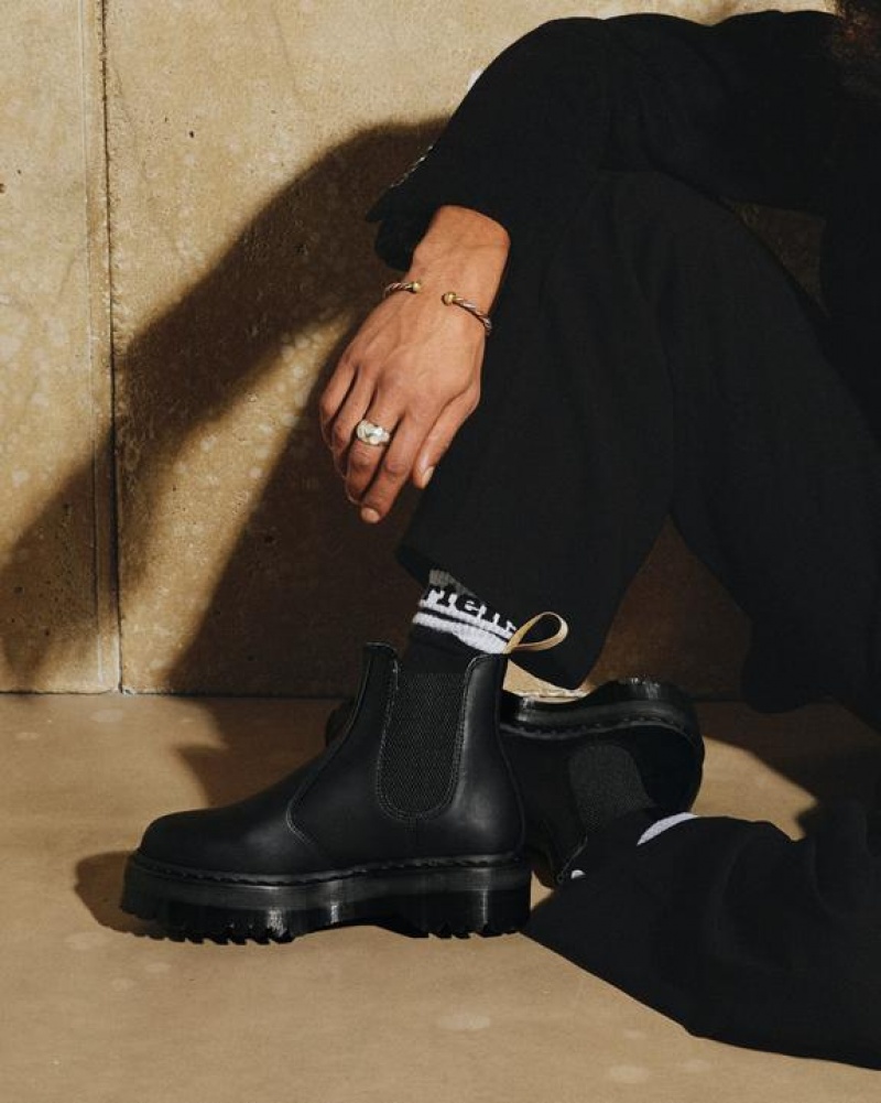 Dr Martens Veganske 2976 Felix Platform Chelsea Støvler Dame Sort | Danmark_Dr22177