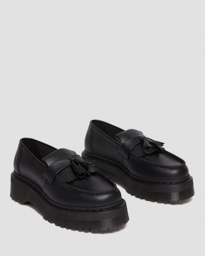 Dr Martens Veganske Adrian Felix Platform Tassel Loafers Sko Dame Sort | Danmark_Dr69914