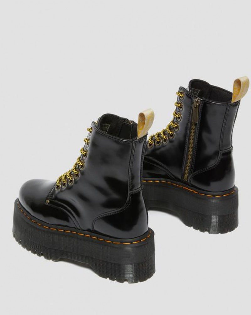 Dr Martens Veganske Jadon Boot Max Platforms Støvler Dame Sort | Danmark_Dr38222