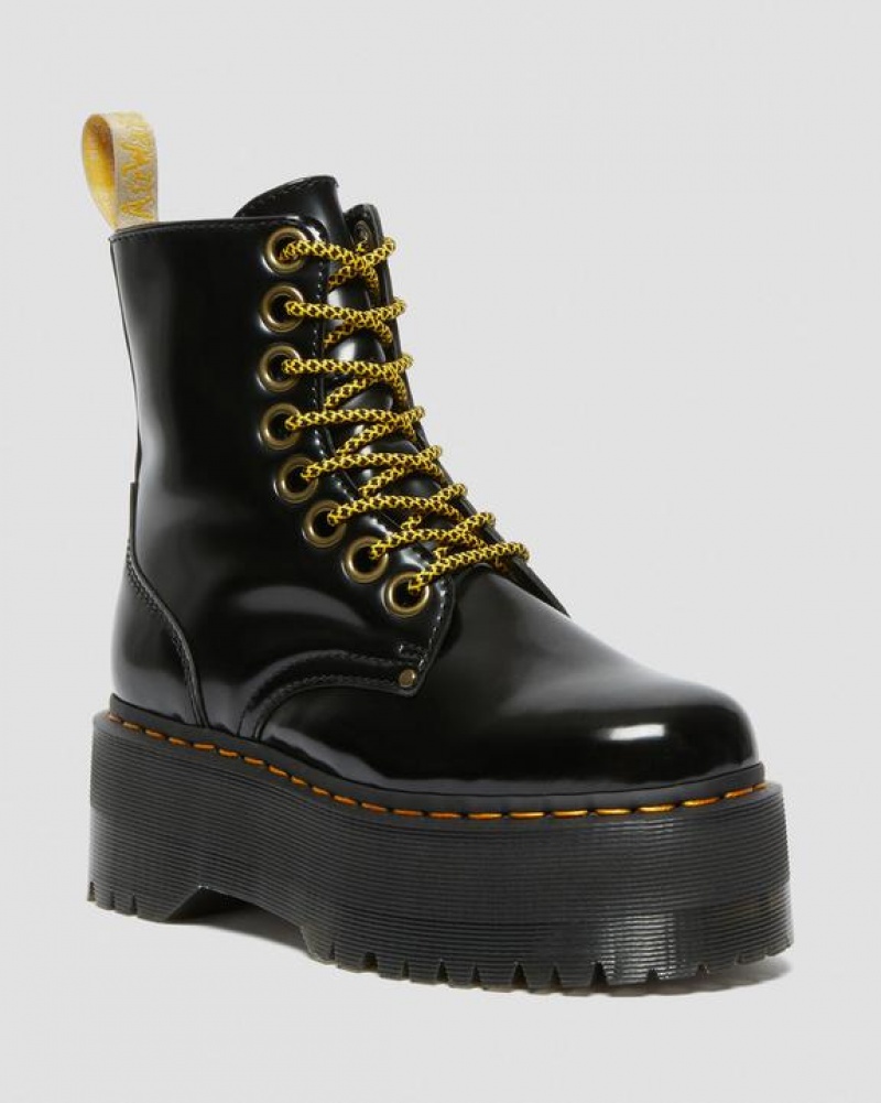 Dr Martens Veganske Jadon Boot Max Platforms Støvler Dame Sort | Danmark_Dr38222