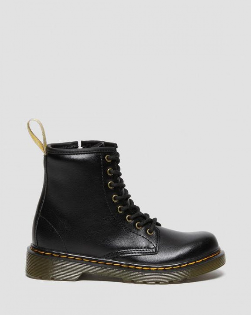 Dr Martens Veganske Junior 1460 Blonder Up Støvler Børn Sort | Danmark_Dr63757