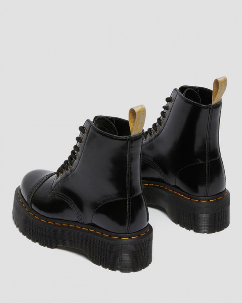 Dr Martens Veganske Sinclair Platform Sko Dame Sort | Danmark_Dr11214