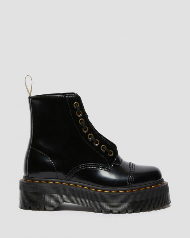 Dr Martens Veganske Sinclair Platform Sko Dame Sort | Danmark_Dr11214