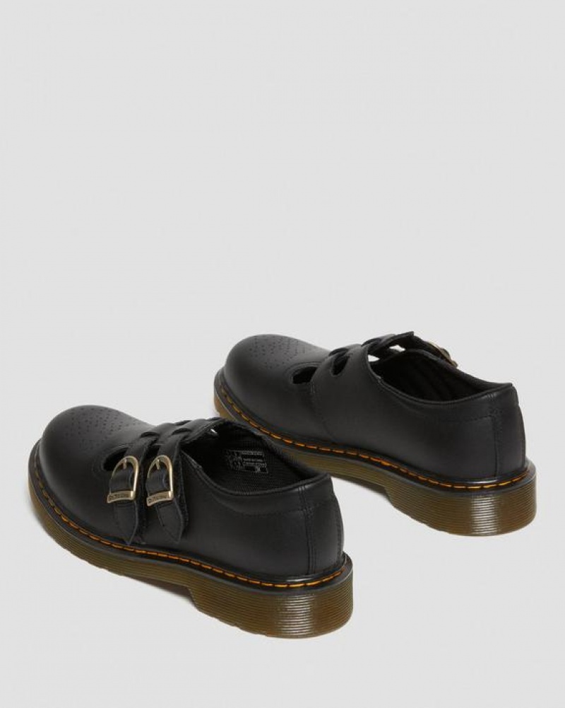 Dr Martens Youth 8065 Softy T Læder Mary Jane Sko Børn Sort | Danmark_Dr96452